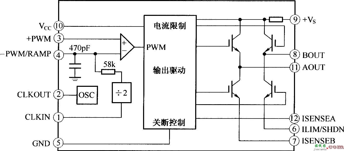 SA08脉宽调制器的内部结构原理图  第1张