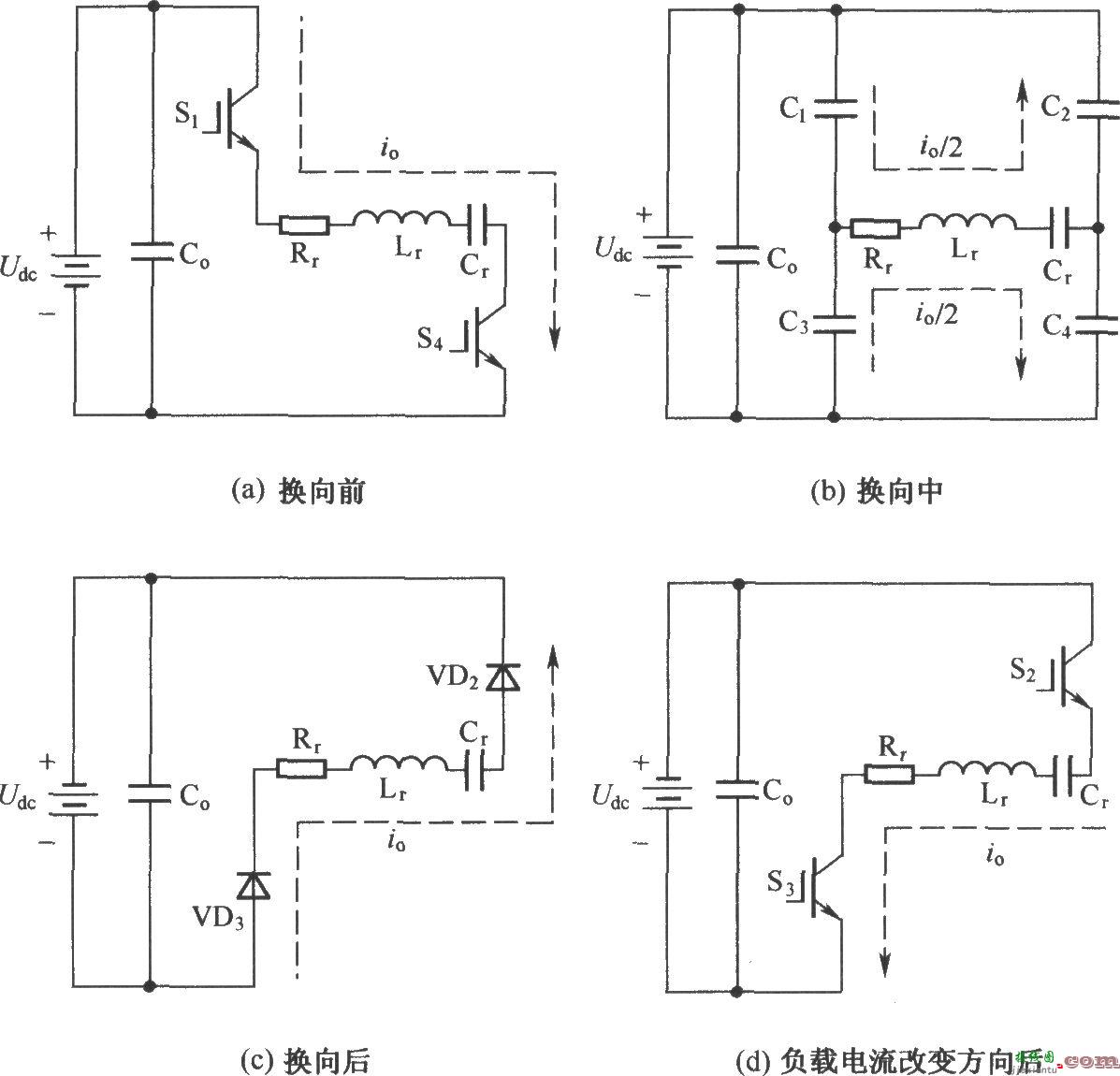 简化的含有谐振极电容缓冲器的串联谐振逆变器主拓扑电路  第2张