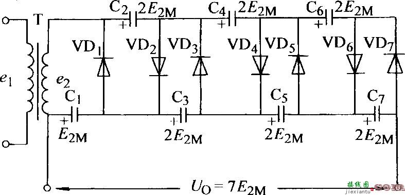 七倍压整流电路(二)  第1张