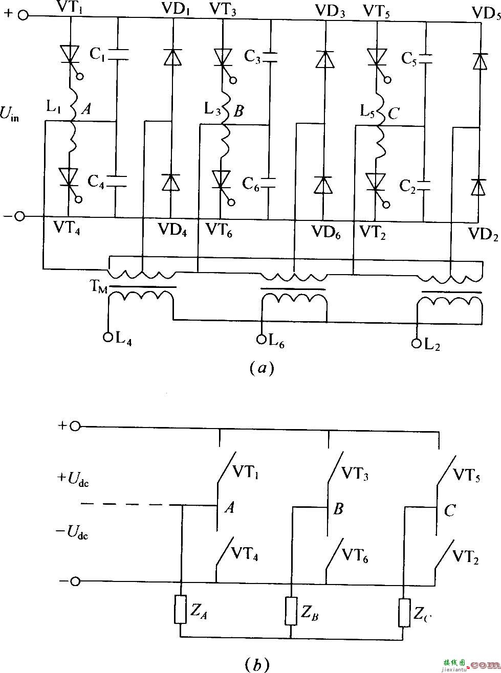 三相桥式逆变器电路图  第1张