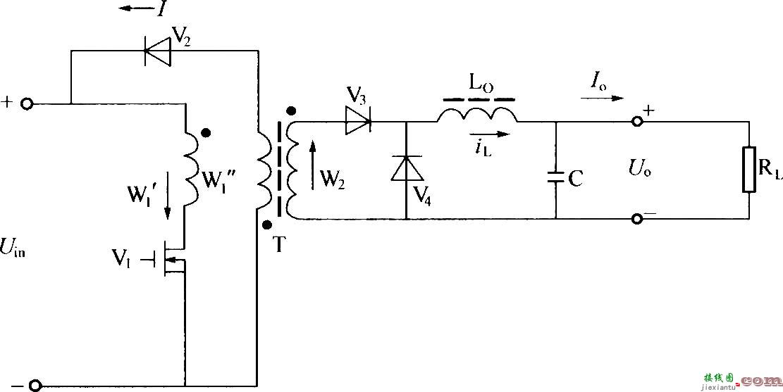 单端正激式变换器电路原理图  第1张