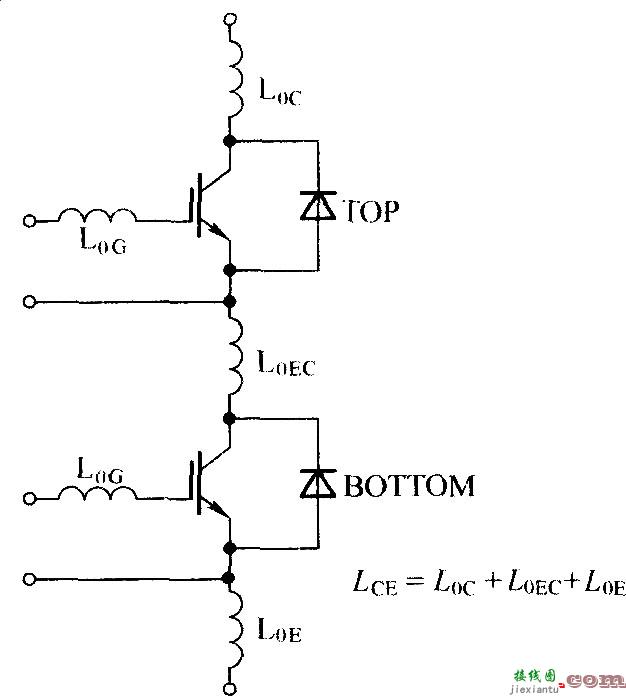 两单元IGBT模块的寄生电感  第1张