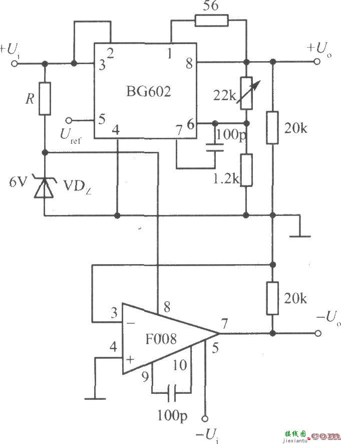 BG602构成的跟踪式集成稳压电源  第1张