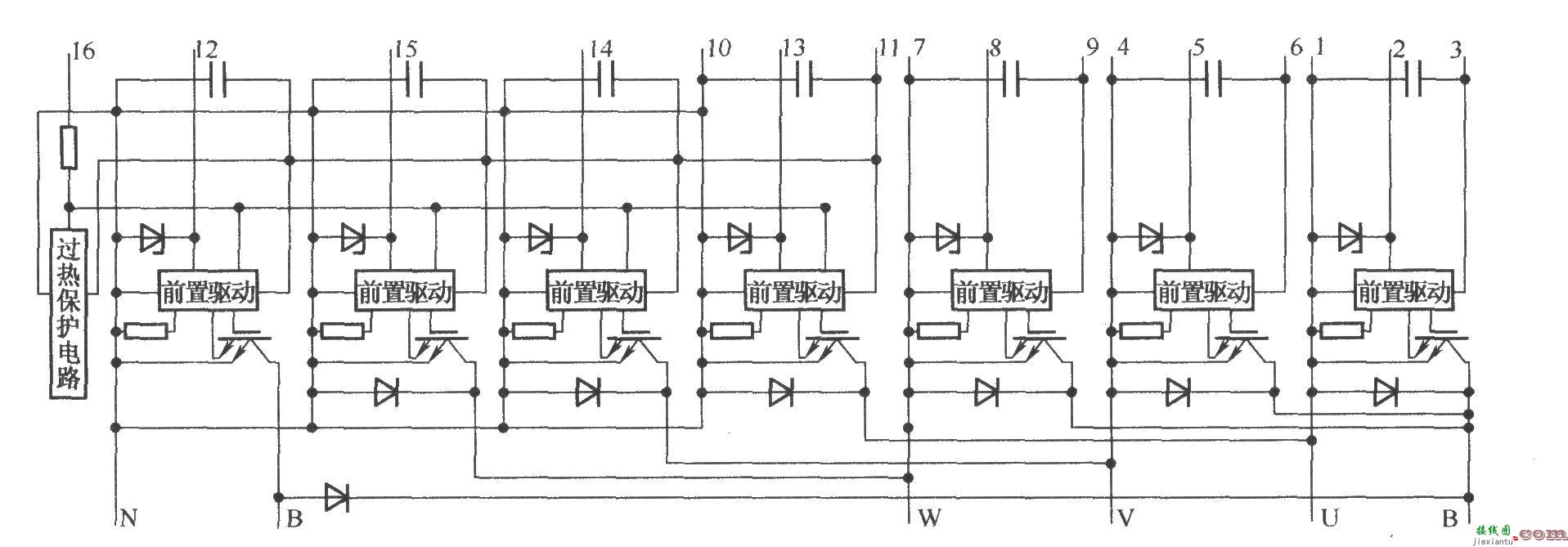 R系列IGBT-IPM的内部结构图  第1张