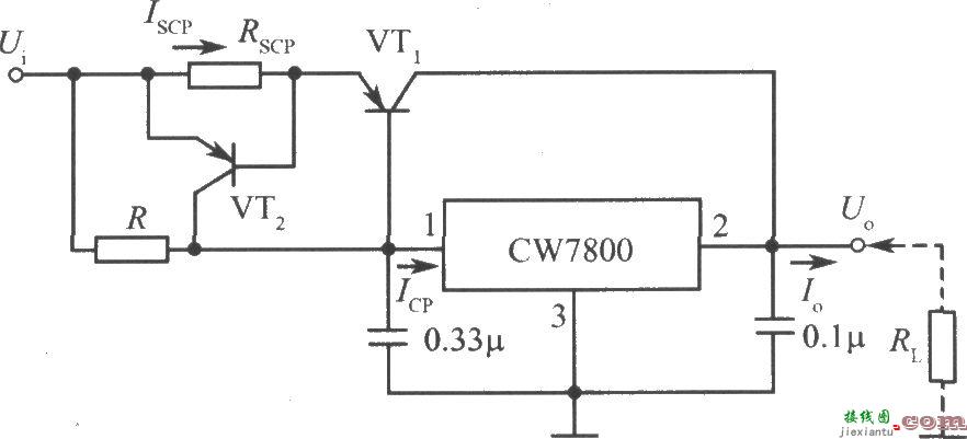 CW7800构成的大电流输出集成稳压电源电路之二  第1张