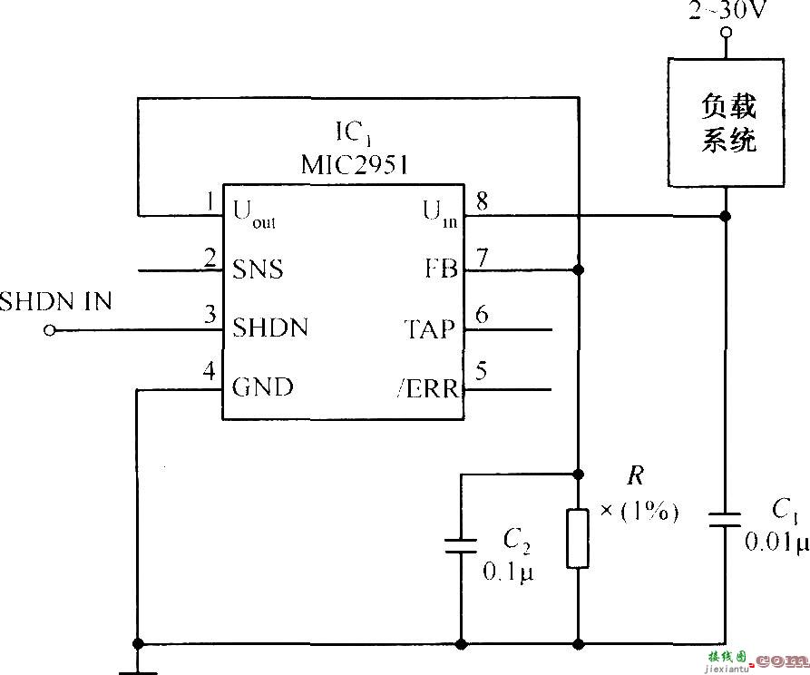 MIC2951构成的低漂移恒流源电路  第1张