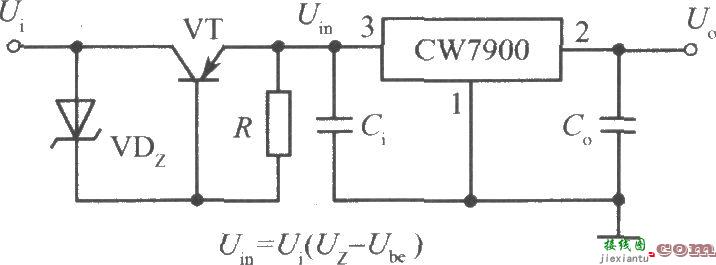 CW7900构成的高输入电压集成稳压电源电路之一  第1张