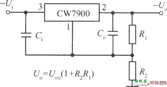 CW7900构成的高输出电压集成稳压电源电路之一  第1张