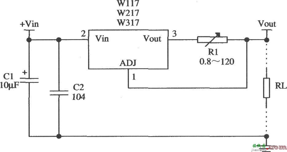 由Wll7／W217／W317构成的恒流源电路  第1张