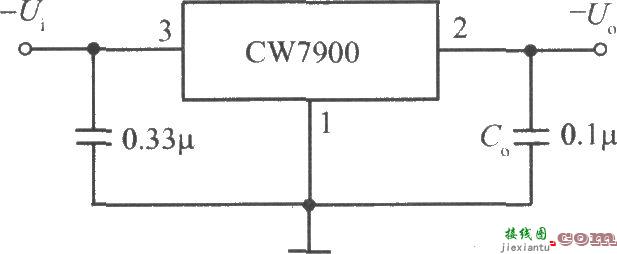 CW7900构成的固定负输出电压集成稳压电源电路  第1张