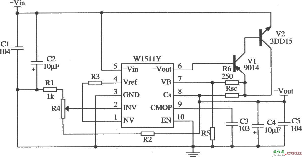 由W1511Y构成的低电压大电流输出的应用电路  第1张