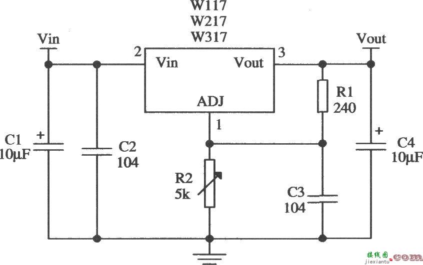 W317L／W317M／W317系列三端可调正集成稳压器的应用  第1张