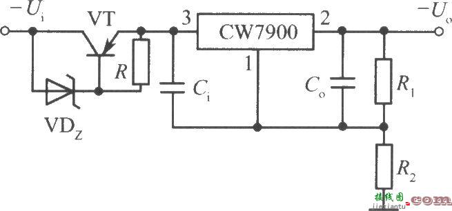 CW7900构成的高输入-高输出电压集成稳压电源电路之二  第1张