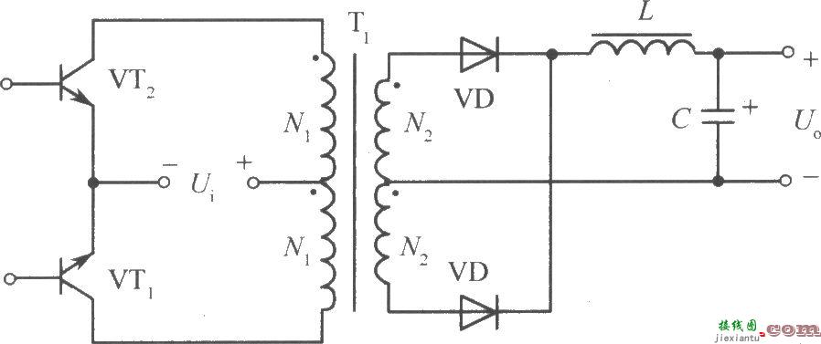 推挽式变换电路开关稳压电源原理图  第1张