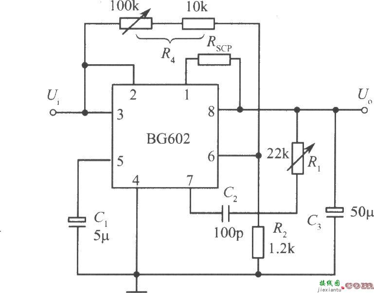 BG602构成的高稳定度的集成稳压电源  第1张