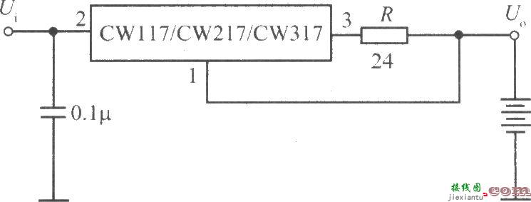 CW117／CW217／CW317构成的恒定电流电池充电器  第1张