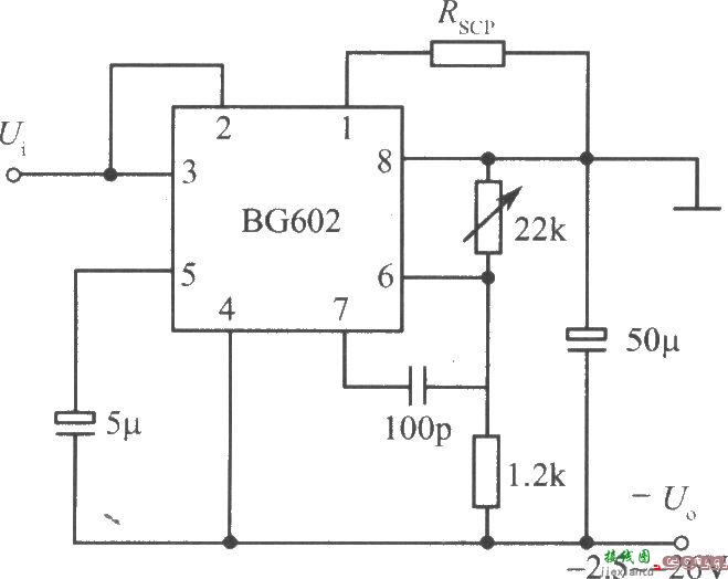 负输出电压集成稳压电源之一(BG602)  第1张