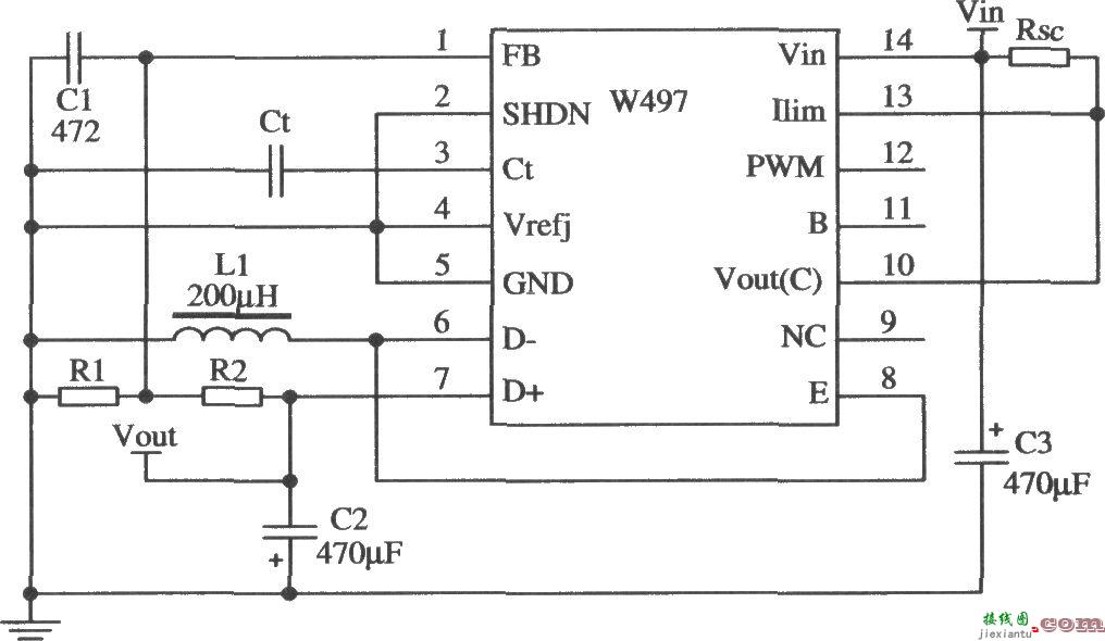由W497构成的输出电压极性反转的应用电路  第1张