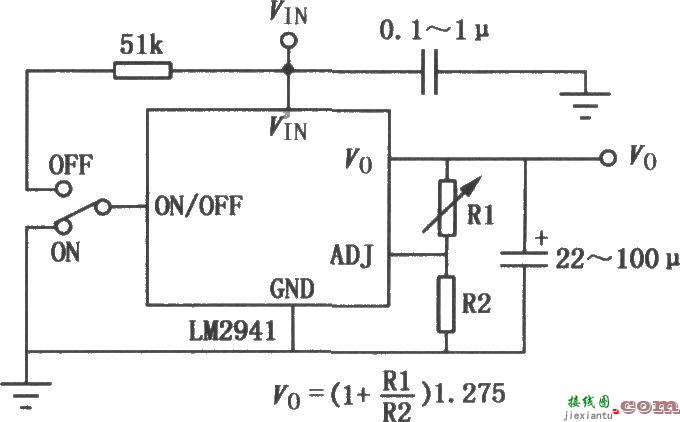 LM／LT多功能开关集成稳压器的典型应用电路  第1张