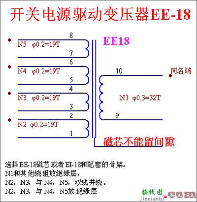 介绍高频变压器线圈绕制(开关电源12W变压器双组有反馈组)  第1张