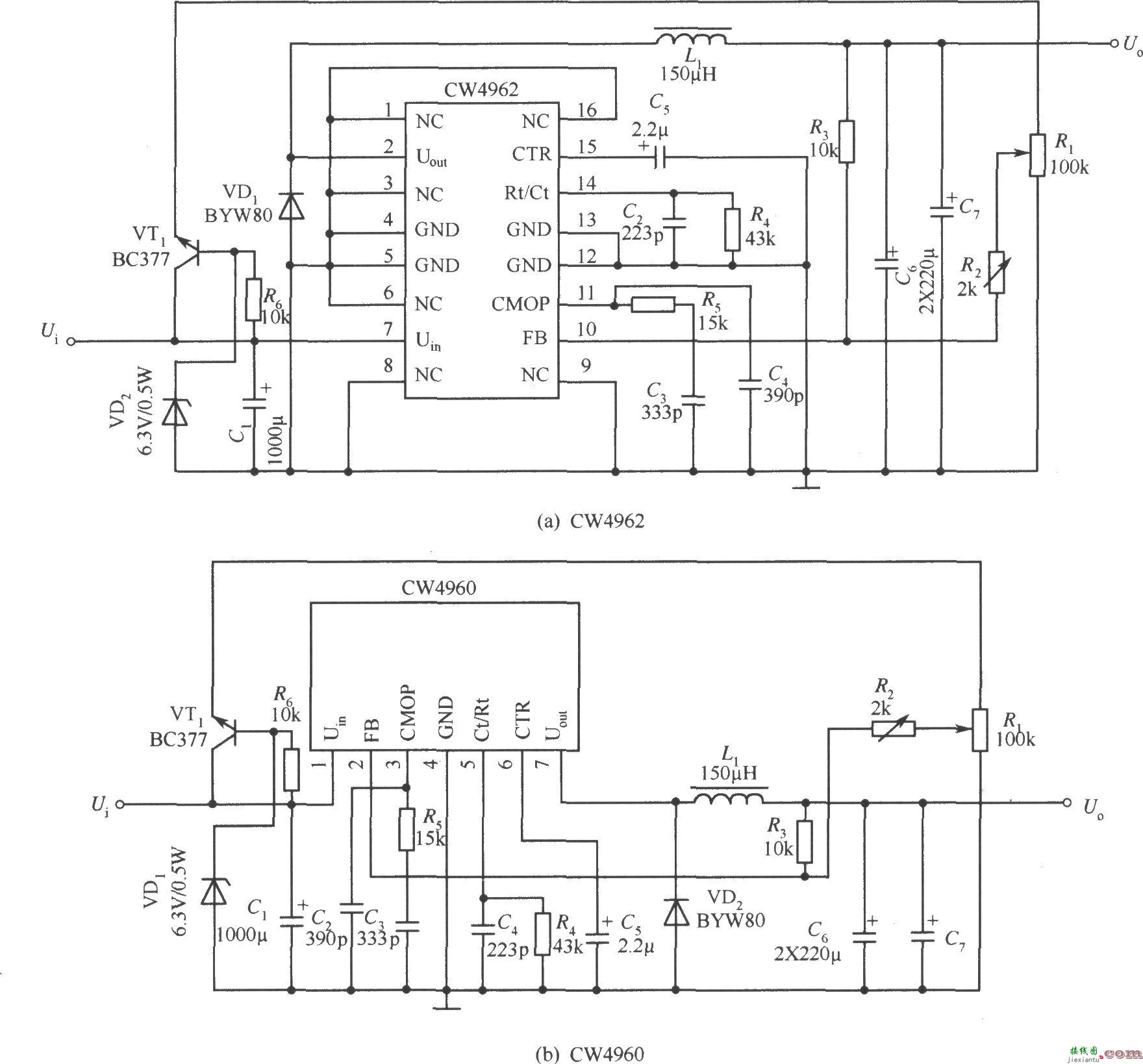 CW4962、CW4960构成的0～30V输出连续可调的开关电源  第1张