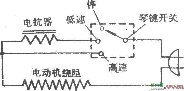 电风扇电抗器调速电路  第1张