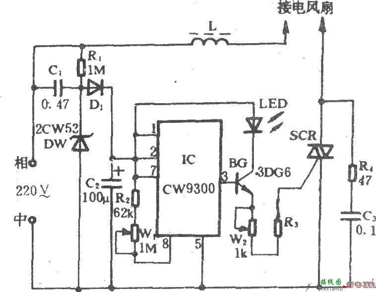 电风扇自然风电路  第1张