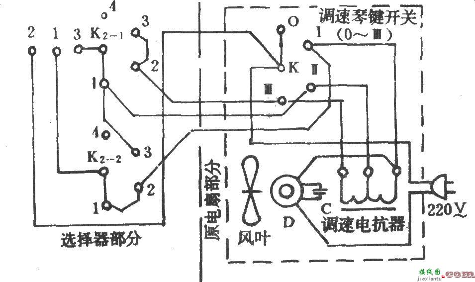 简易自然风电路  第1张