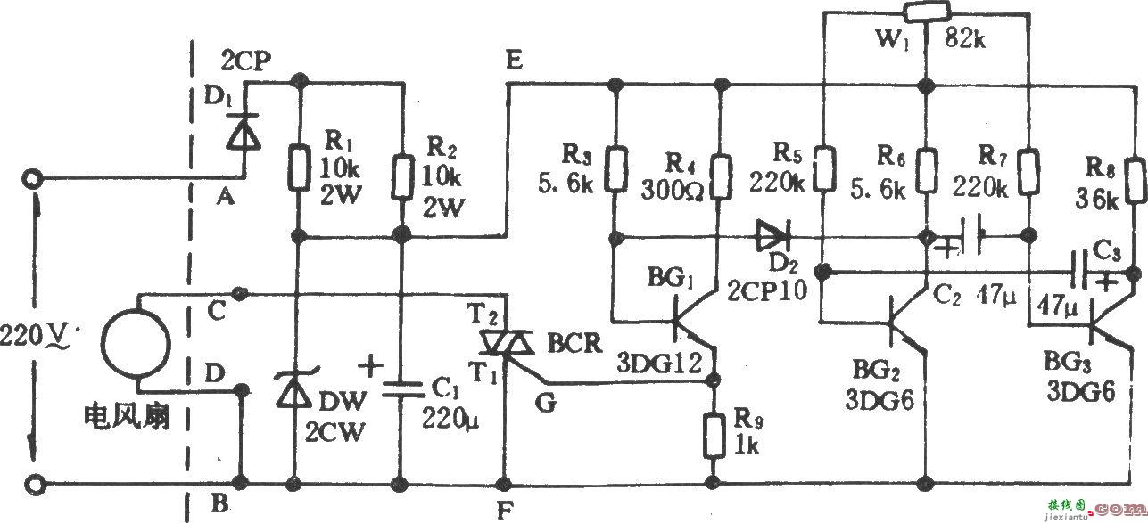 电风扇模拟自然风电路(十二)  第1张