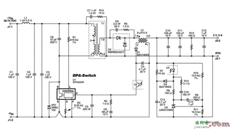 采用 DPA424 的 30 W DC  第2张