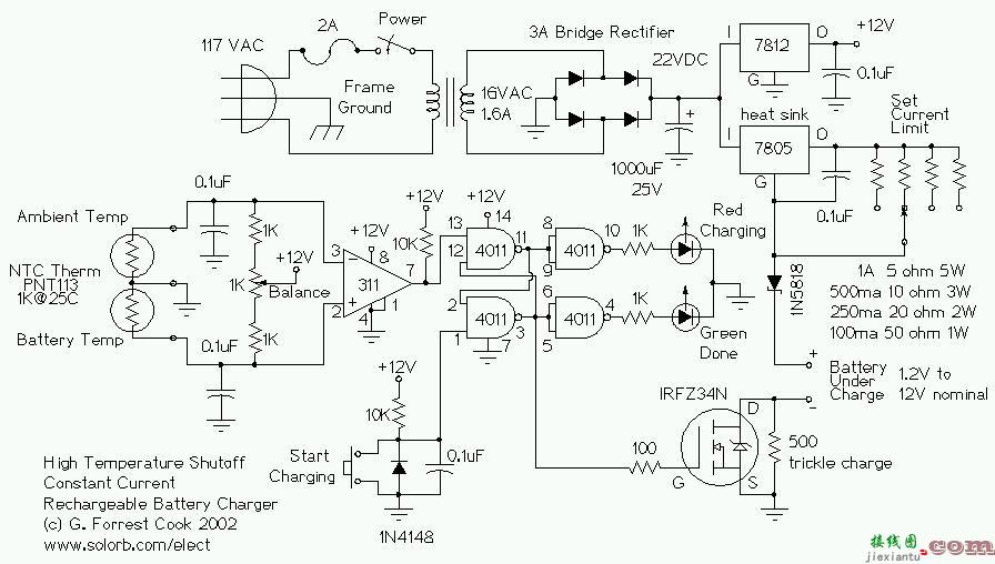 12V、4 节 AA 电池温差充电器  第1张