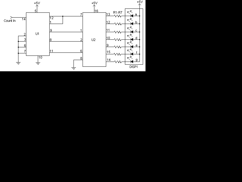 7段LED计数器电路  第1张