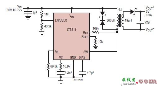 LT3511 5伏开关电源电路图项目  第1张