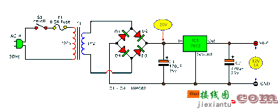 使用7812的基本12V正稳压器  第3张