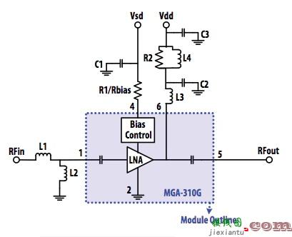 具有可变偏置电流的 GNSS 低噪声放大器  第4张