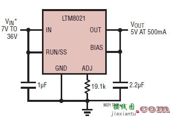 使用LTM8021的5伏电源电路项目  第1张