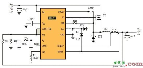 使用LT3844的12V开关电源项目  第1张