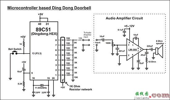基于微控制器的叮当铃项目与电路图  第1张