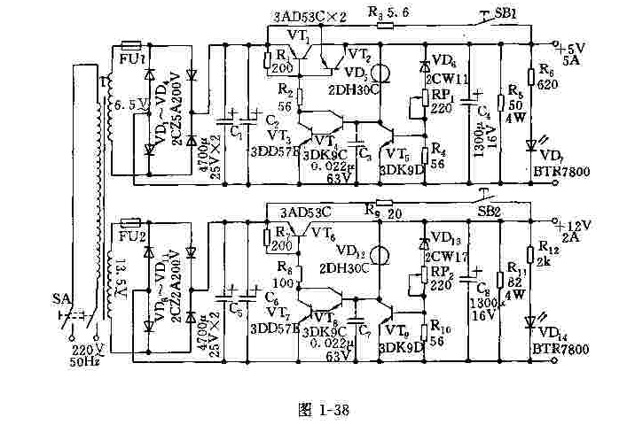 晶体管直流稳压电源  第1张