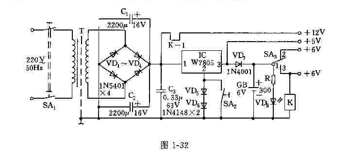 负48V稳压电源电路图  第1张