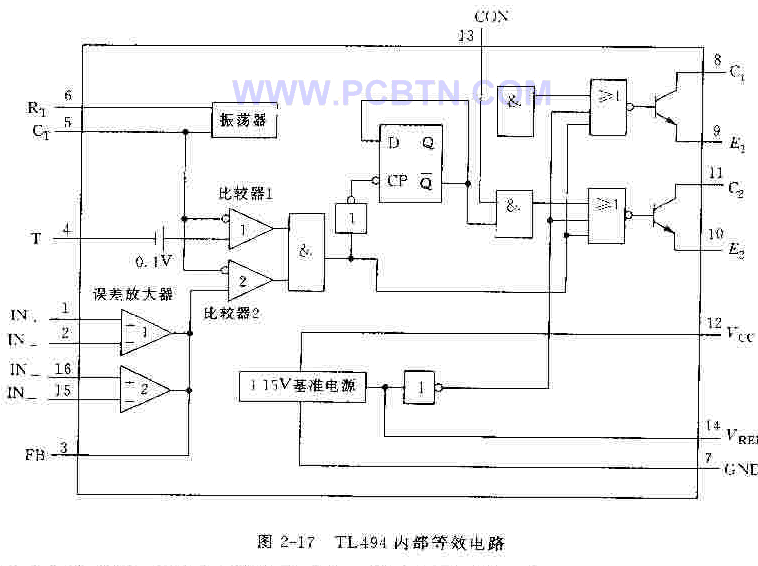 TL494内部等效电路  第1张