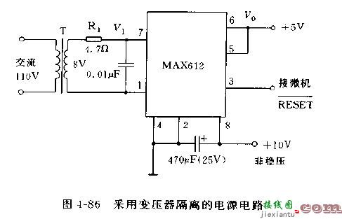 MAX610系列开关集成稳压器电路图（二）  第3张