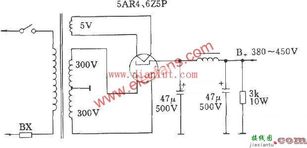 电子管整流电路图  第1张