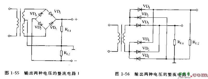 输出两种电压的整流电路  第1张