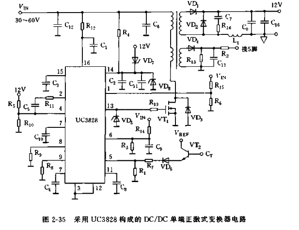 基于UC3828芯片设计正激式变换器  第1张