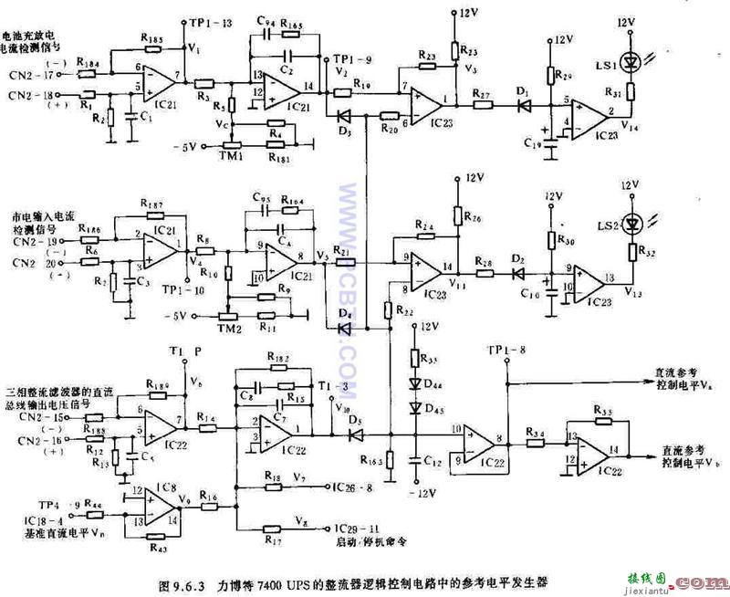 力搏特7400UPS的整流器逻辑控制电路  第1张