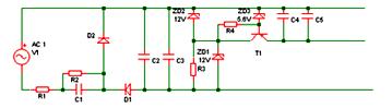 半波整流稳压电路图  第1张
