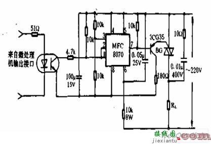 用微机进行交流控制的固态继电器电路  第1张