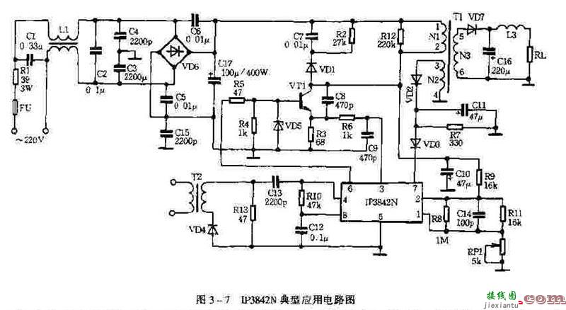 IP3842典型应用电路  第1张