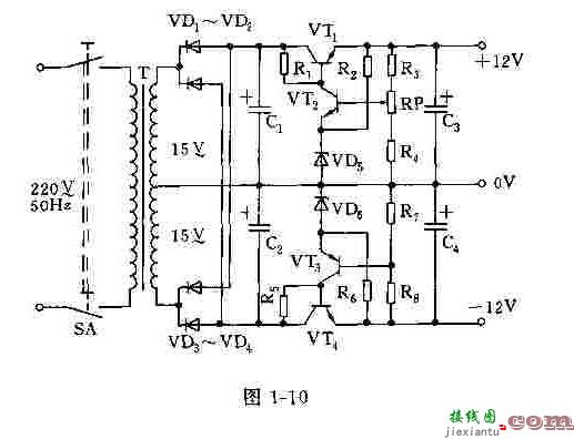 12V对称式稳压电源  第1张